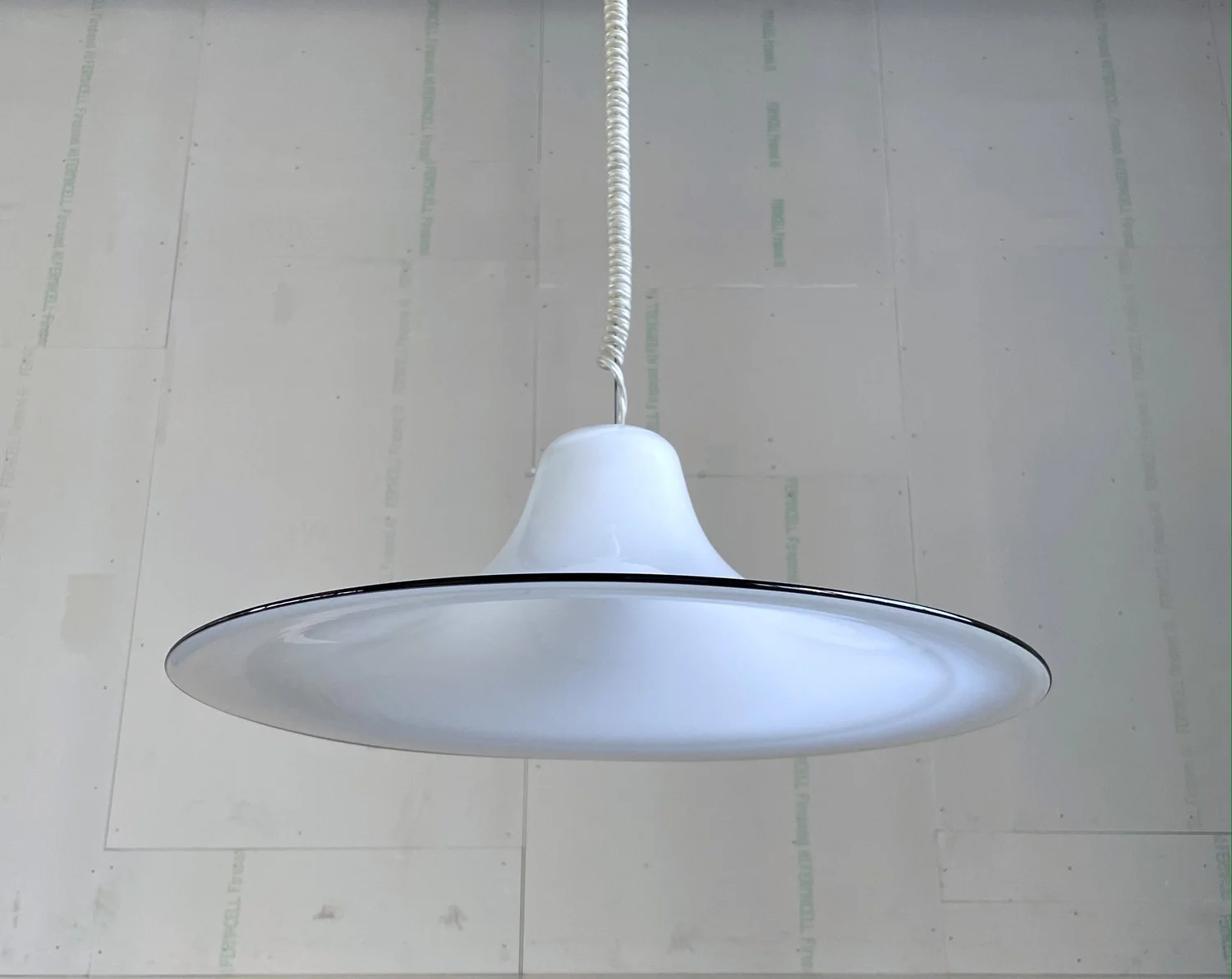 1970's Leucos Murano Glass Pendant Lamp designed by Renato Toso